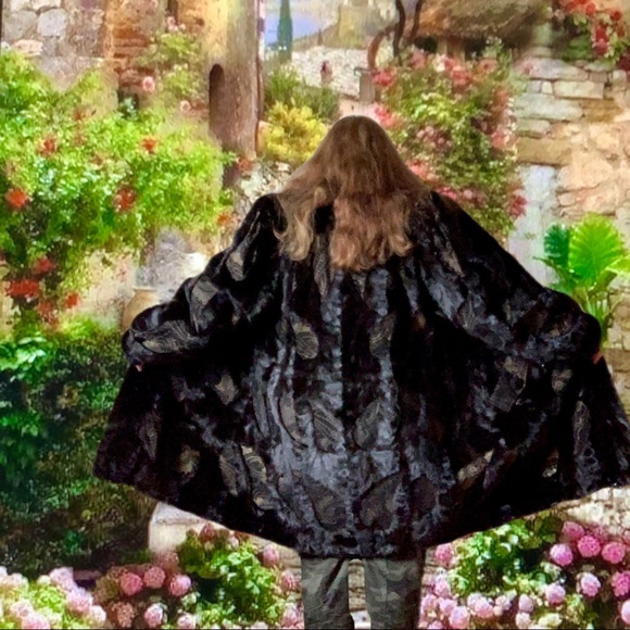 2X Mink Fur Parka Coat Quilted Liner 50”Bust😍EXCL - Picture 5 of 14